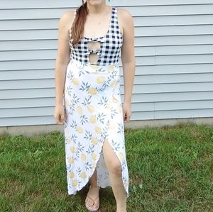 Lemon Wrap Maxi Skirt!